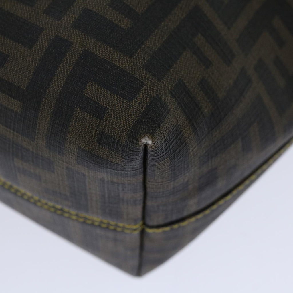FENDI Zucca Canvas Tote Bag Black Brownyk10957