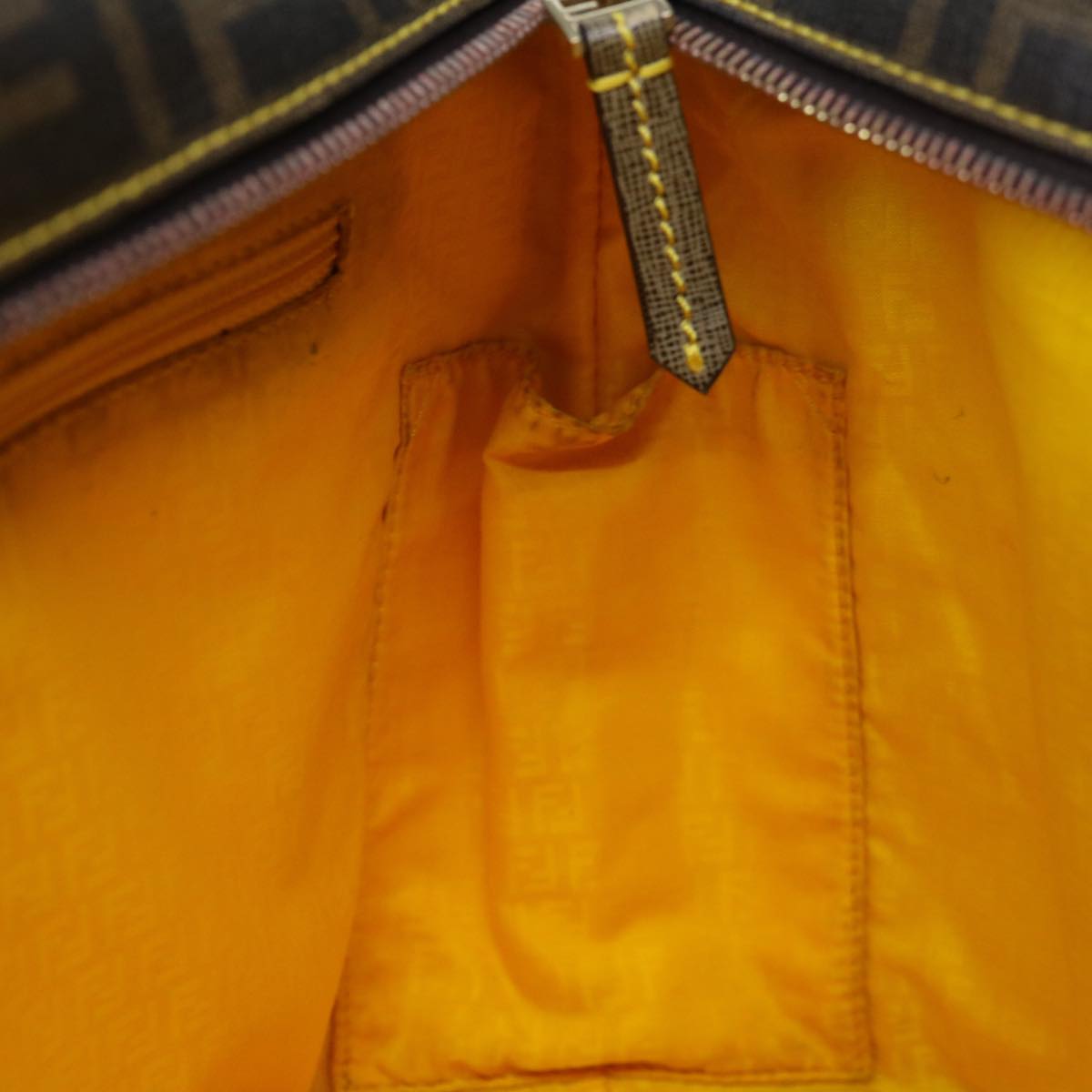 FENDI Zucca Canvas Tote Bag Black Brownyk10957