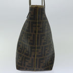 FENDI Zucca Canvas Tote Bag Black Brownyk10957