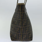 FENDI Zucca Canvas Tote Bag Black Brownyk10957
