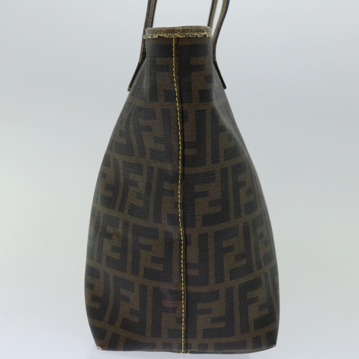 FENDI Zucca Canvas Tote Bag Black Brownyk10957
