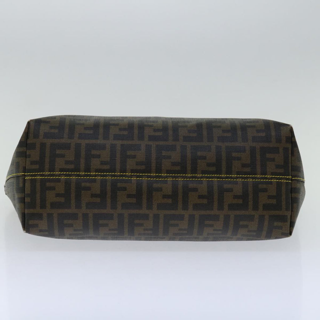 FENDI Zucca Canvas Tote Bag Black Brownyk10957