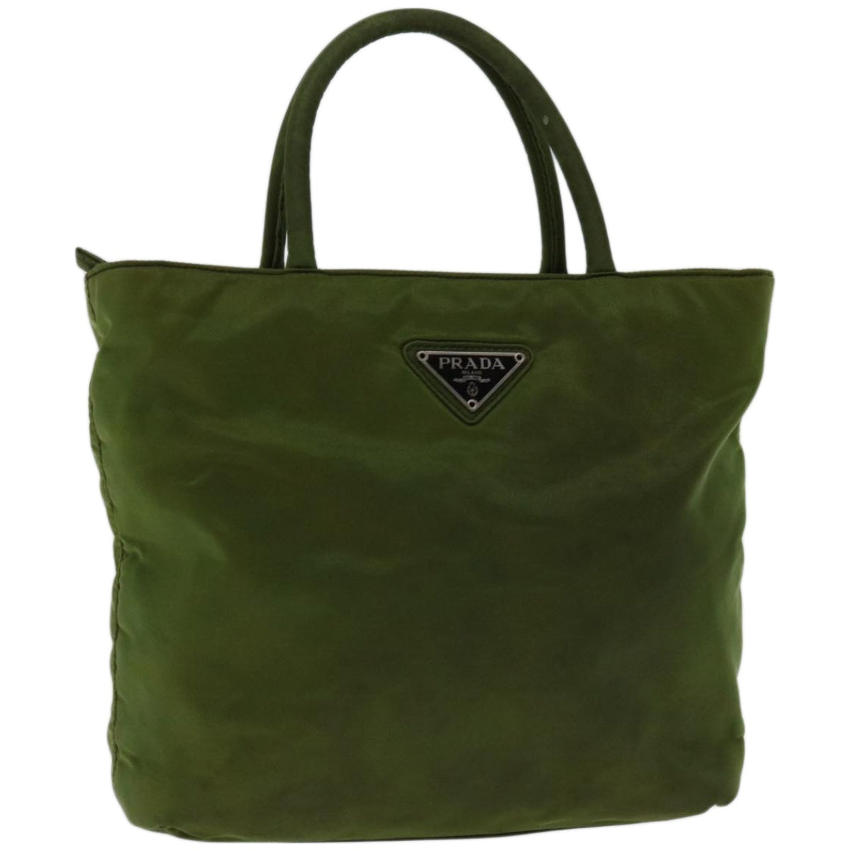 PRADA Hand Bag Nylon Green  yk10958
