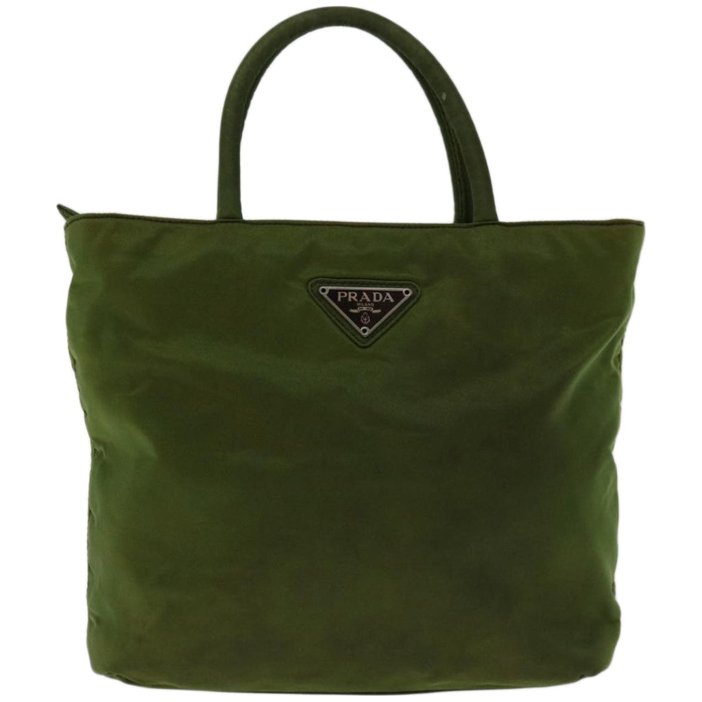 PRADA Hand Bag Nylon Green  yk10958