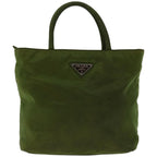PRADA Hand Bag Nylon Green  yk10958