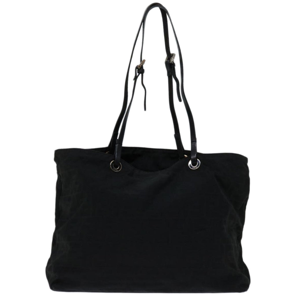 FENDI Zucca Canvas Tote Bag Blackyk10976