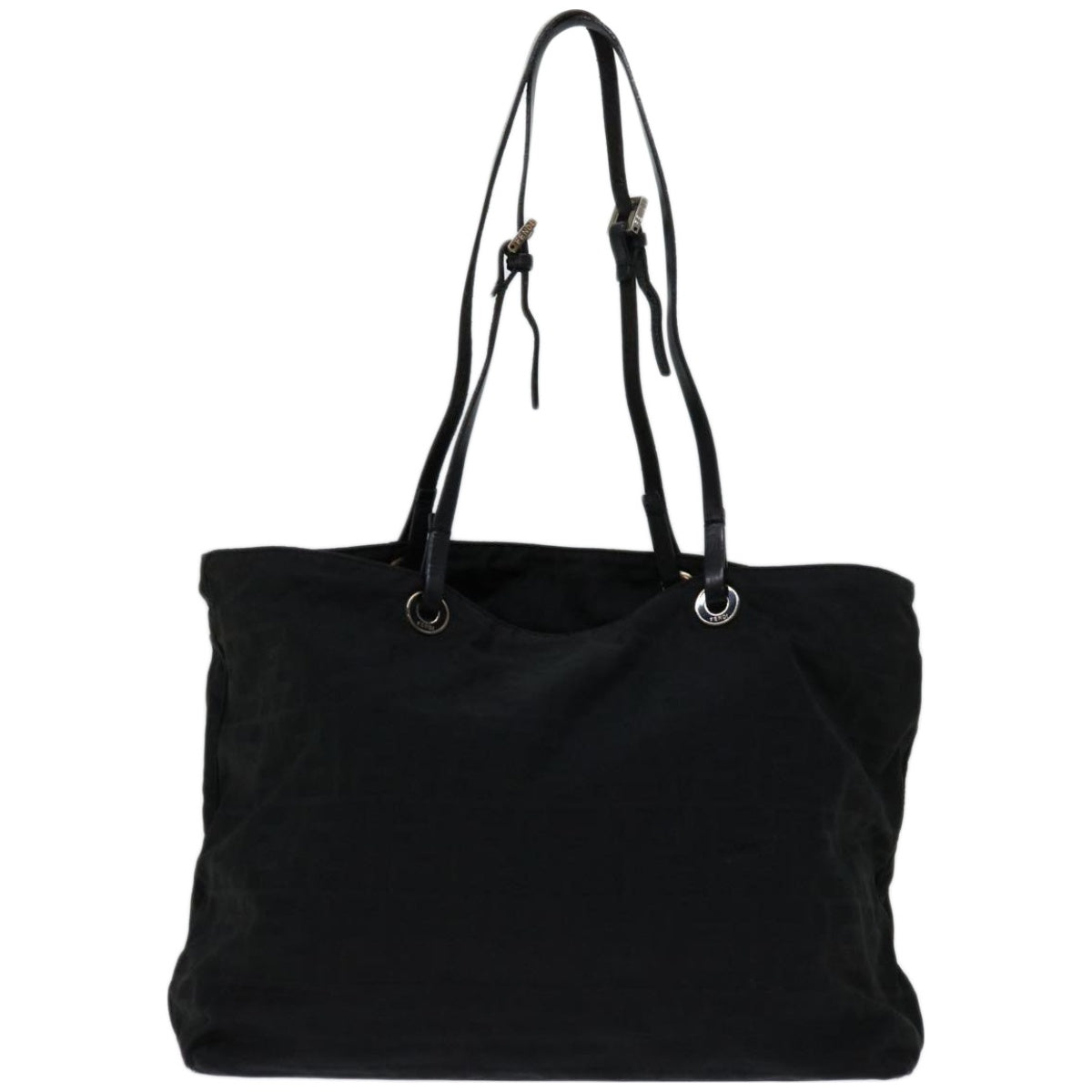 FENDI Zucca Canvas Tote Bag Blackyk10976