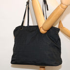 FENDI Zucca Canvas Tote Bag Blackyk10976
