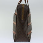CELINE Macadam Canvas Hand Bag PVC Brown Auth yk10982