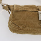 FENDI Mamma Baguette Shoulder Bag Corduroy Brownyk11013