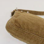 FENDI Mamma Baguette Shoulder Bag Corduroy Brownyk11013