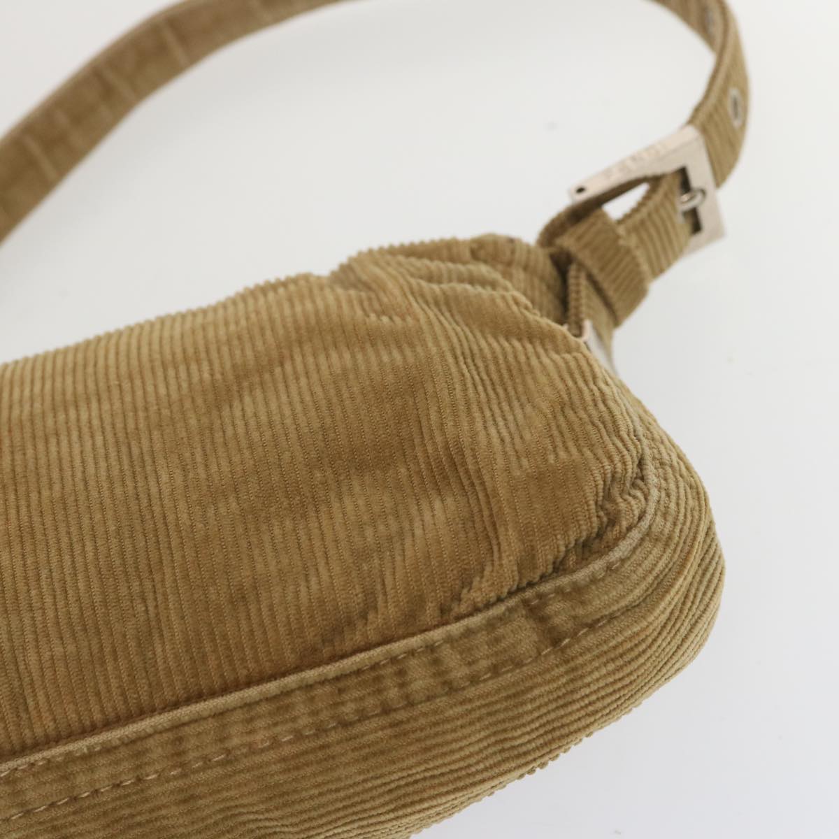 FENDI Mamma Baguette Shoulder Bag Corduroy Brownyk11013