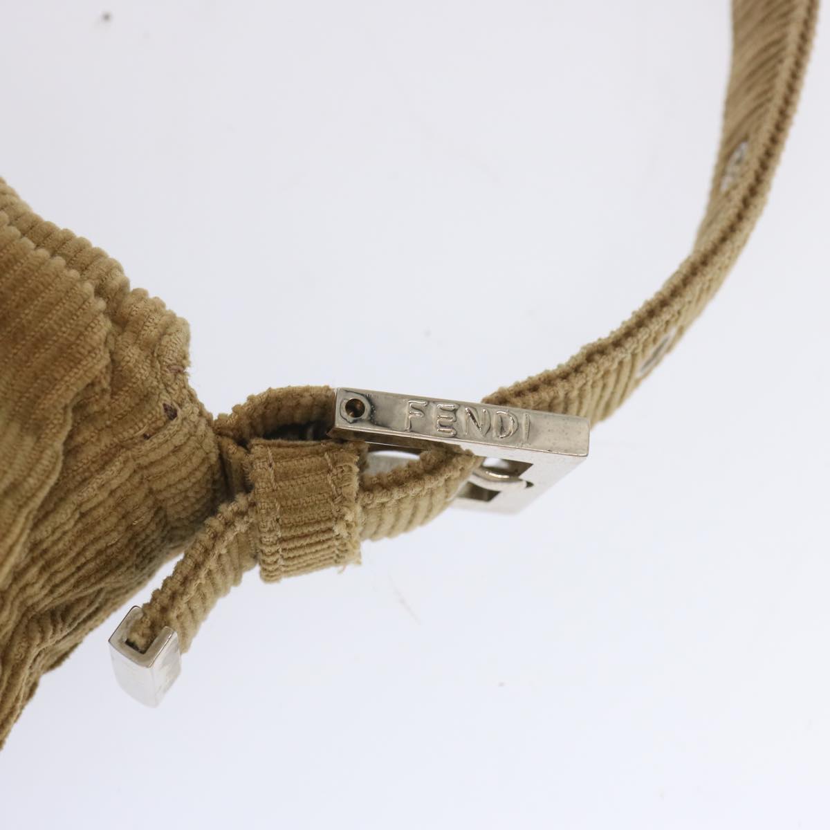 FENDI Mamma Baguette Shoulder Bag Corduroy Brownyk11013