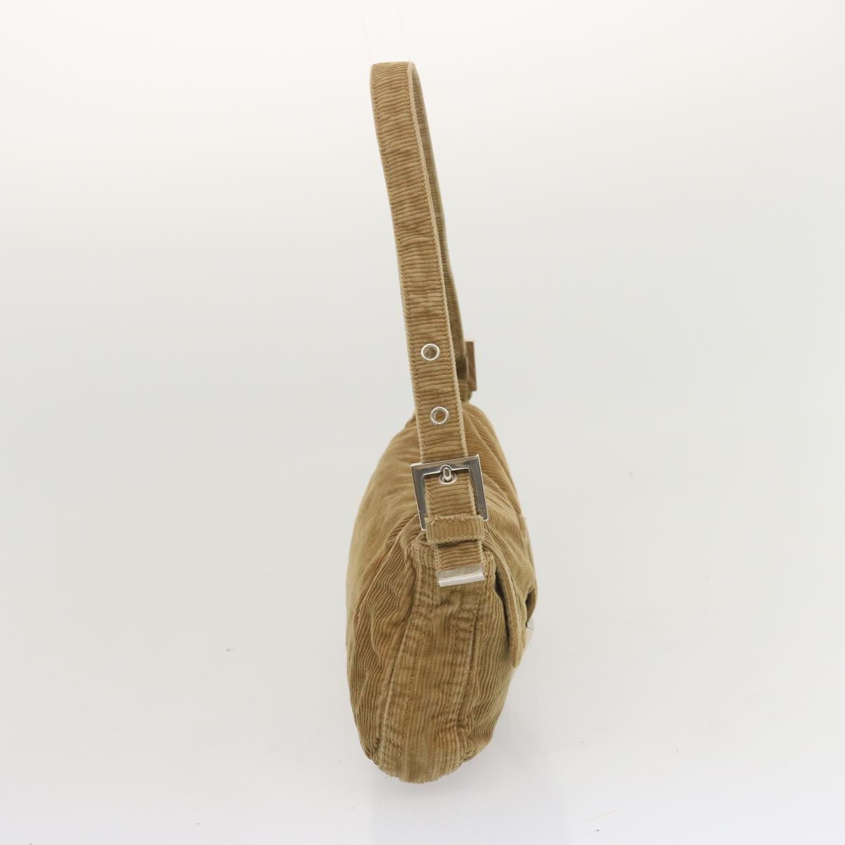 FENDI Mamma Baguette Shoulder Bag Corduroy Brownyk11013