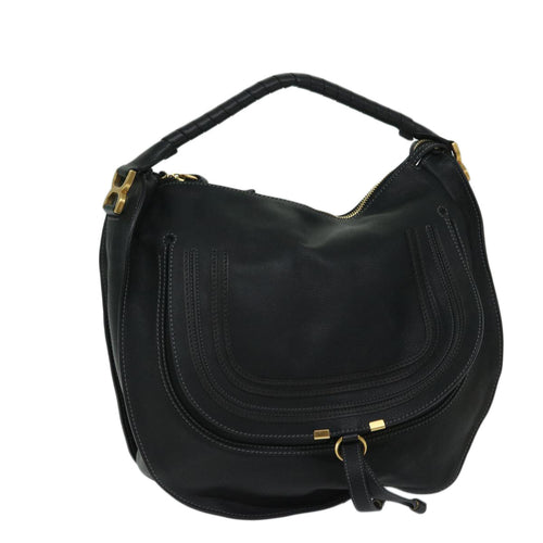 Chloe Mercy Shoulder Bag Leather Black yk11019