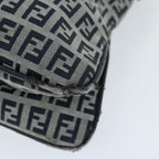 FENDI Zucchino Canvas Mamma Baguette Shoulder Bag Navyyk11046