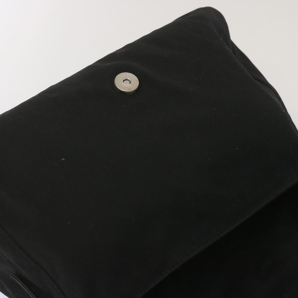 FENDI Mamma Baguette Shoulder Bag Nylon Blackyk11053