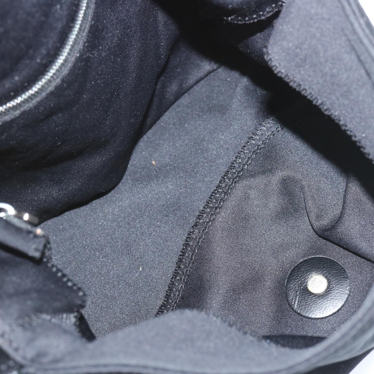 FENDI Mamma Baguette Shoulder Bag Nylon Blackyk11053