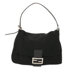 FENDI Mamma Baguette Shoulder Bag Nylon Blackyk11053