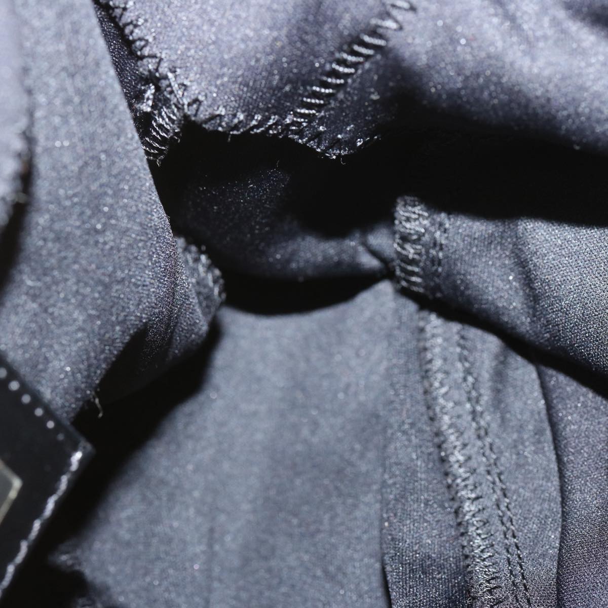 FENDI Mamma Baguette Shoulder Bag Nylon Blackyk11053