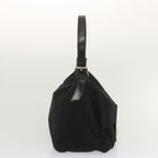 FENDI Mamma Baguette Shoulder Bag Nylon Blackyk11053