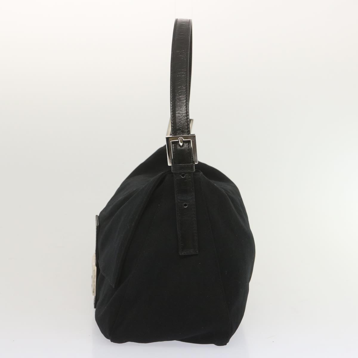 FENDI Mamma Baguette Shoulder Bag Nylon Blackyk11053