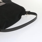 FENDI Mamma Baguette Shoulder Bag Nylon Blackyk11053