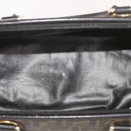FENDI Zucca Canvas Hand Bag Black Brownyk11054