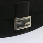 FENDI Mamma Baguette Shoulder Bag Nylon Blackyk11070