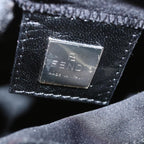 FENDI Mamma Baguette Shoulder Bag Nylon Blackyk11070