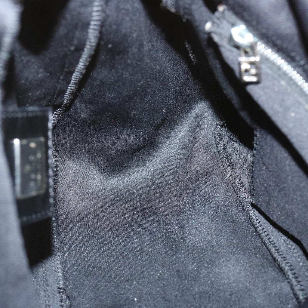 FENDI Mamma Baguette Shoulder Bag Nylon Blackyk11070