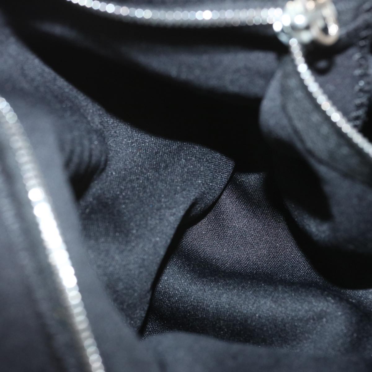 FENDI Mamma Baguette Shoulder Bag Nylon Blackyk11070