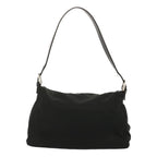 FENDI Mamma Baguette Shoulder Bag Nylon Blackyk11070