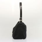 FENDI Mamma Baguette Shoulder Bag Nylon Blackyk11070