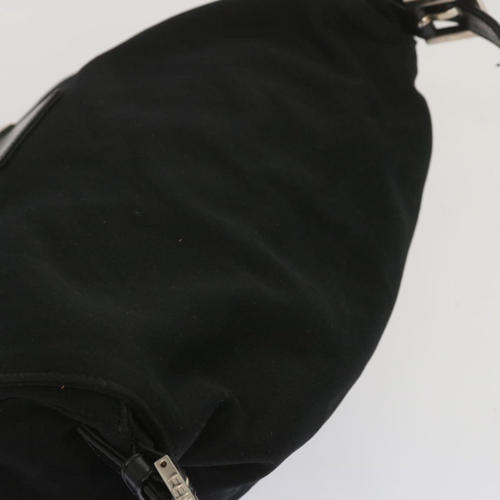 FENDI Mamma Baguette Shoulder Bag Nylon Blackyk11070