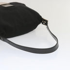 FENDI Mamma Baguette Shoulder Bag Nylon Blackyk11070