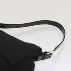FENDI Mamma Baguette Shoulder Bag Nylon Blackyk11070