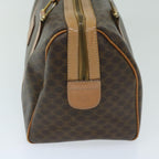 CELINE Macadam Canvas Hand Bag PVC Brown Auth yk11101
