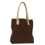 CELINE Macadam Canvas Tote Bag Brown 11107
