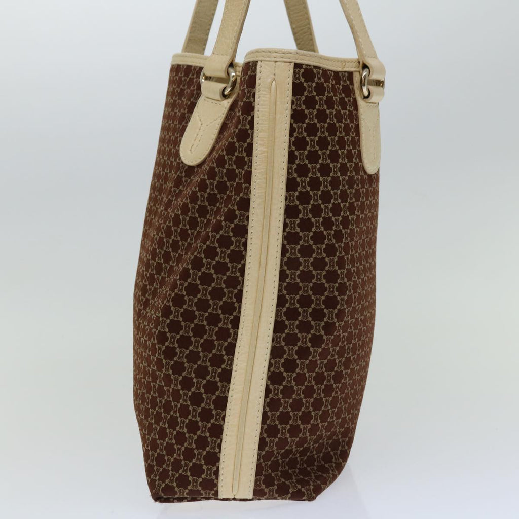 CELINE Macadam Canvas Tote Bag Brown 11107