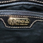 FENDI Zucca Canvas Boston Bag Brown Blackyk11110