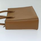 CELINE Hand Bag Leather Brown 11115