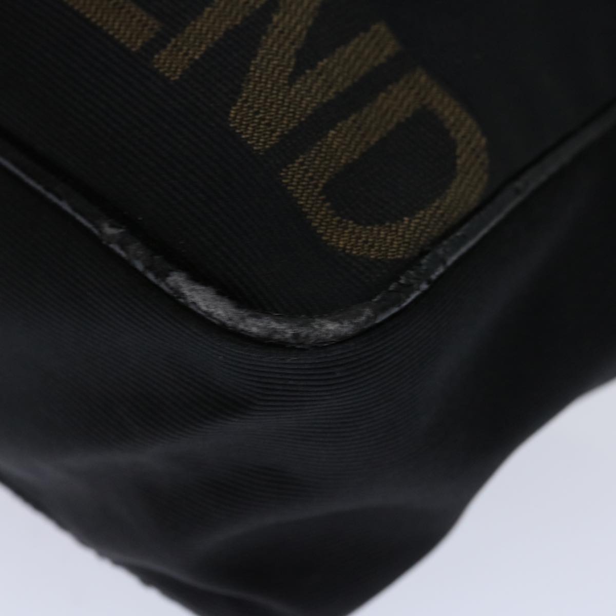 FENDI Hand Bag Canvas Blackyk11127