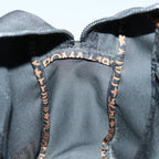 FENDI Hand Bag Canvas Blackyk11127