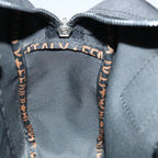 FENDI Hand Bag Canvas Blackyk11127