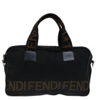 FENDI Hand Bag Canvas Blackyk11127