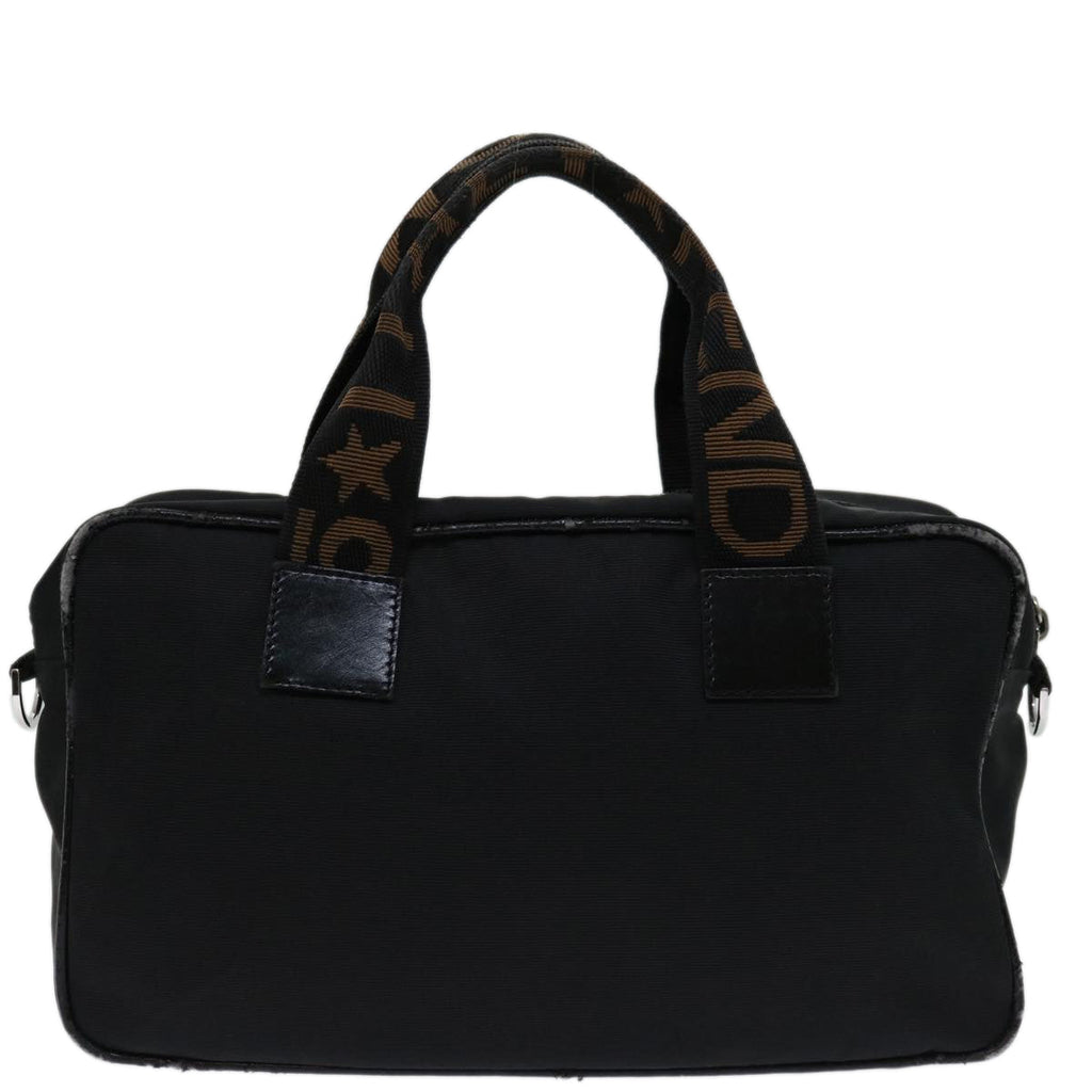 FENDI Hand Bag Canvas Blackyk11127