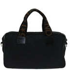 FENDI Hand Bag Canvas Blackyk11127