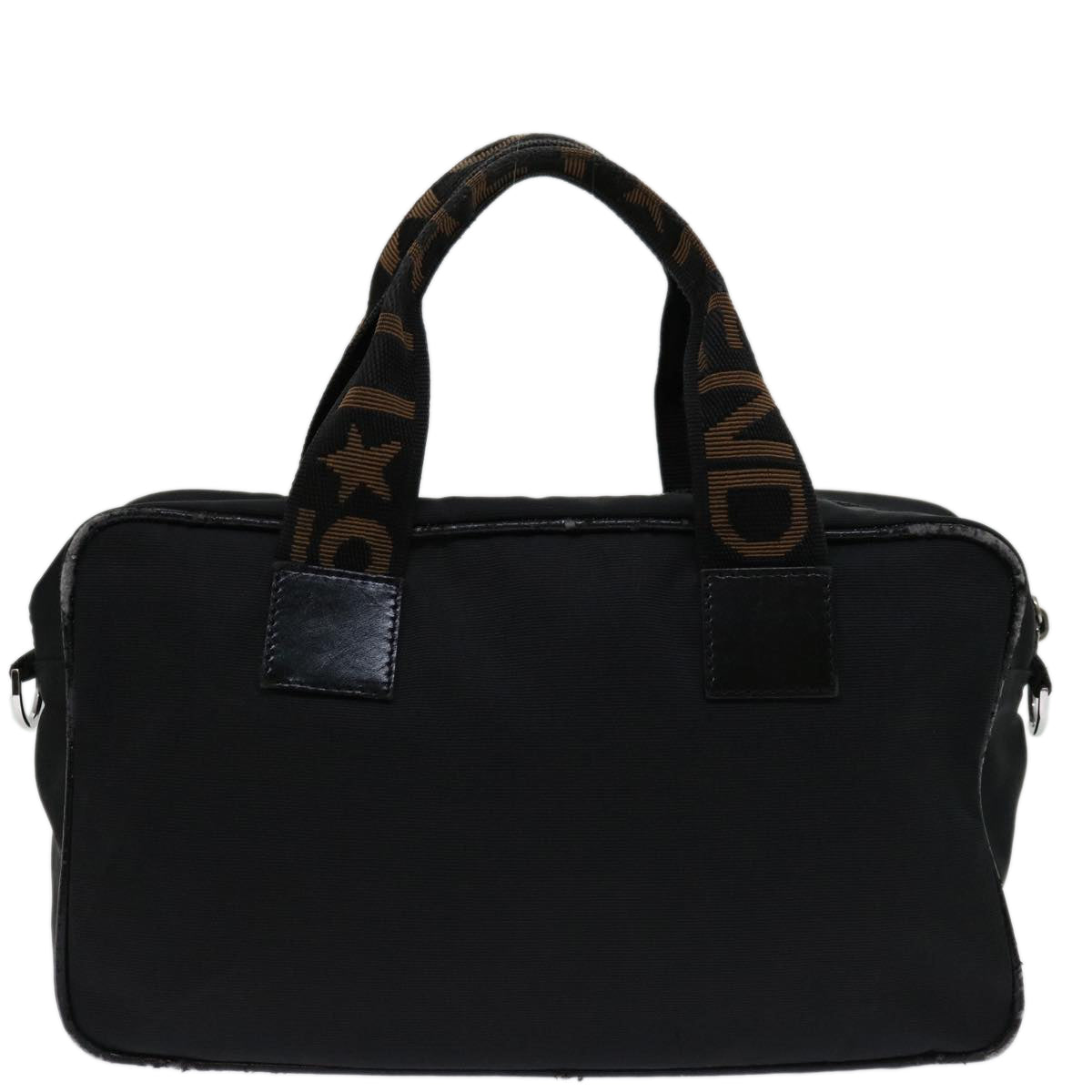 FENDI Hand Bag Canvas Blackyk11127