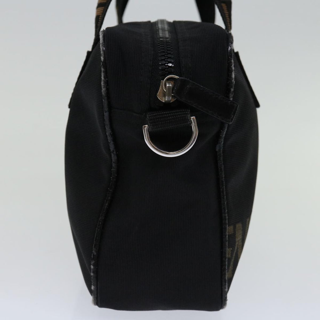 FENDI Hand Bag Canvas Blackyk11127